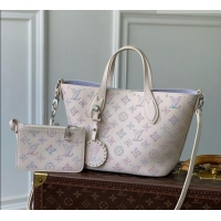 Top Design Louis Vuitton Bella Tote Bag in Link Quartz Perforated Mahina Calfskin Leather M29900 2026