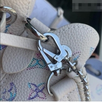Super Quality Louis Vuitton Bella Tote Bag in Link Quartz Perforated Mahina Calfskin Leather M2A169 2026