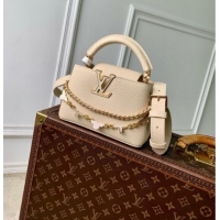 Grade Design Louis Vuitton Capucines East-West Mini Bag in Beige Taurillon leather M29608 2026