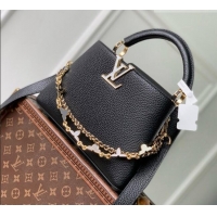 Most Popular Louis Vuitton Capucines BB Bag in Black Taurillon leather M29608 2026