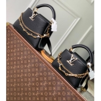 Most Popular Louis Vuitton Capucines BB Bag in Black Taurillon leather M29608 2026