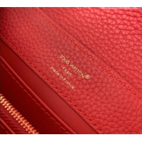Good Taste Louis Vuitton Capucines East-West Mini Bag in Red Taurillon leather M11341 2026