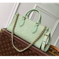 Buy Discount Louis Vuitton OnTheGo East-West Bag in Minty Green Cowhide Leather M2A338 2026