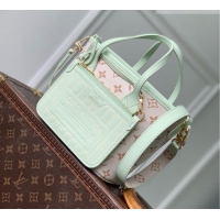Luxury Cheap Louis Vuitton Neverfull Inside Out BB Bag in Monogram Dune/Minty Green Cowhide Leather M2A465 2026