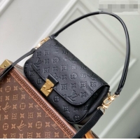 Luxury Discount Louis Vuitton Pochette Métis Soft Bag in Black Cowhide Leather M29783 2026