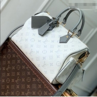 Top Design Louis Vuitton Speedy P9 Bandoulière 30 Bag in White Calf Leather M13904 2026