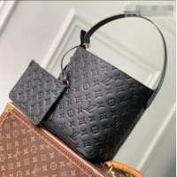 Top Quality Louis Vuitton All In MM Bag in Black Embossed Grained Cowhide Leather M29090 2026