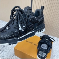 Grade Quality Louis Vuitton LV Skate Sneaker in Beige Mix of Materials LV073077 Black 2026