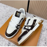 Stylish Louis Vuitton Louis Vuitton LV Trainer Sneakers in Leather LV073079 Black/White 2026