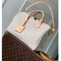 Good Looking Louis Vuitton Speedy Soft 30 Bag in Monogram Emblème Peuplier Jacquard Textile M28479 2026