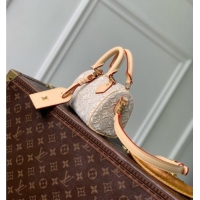 Top Quality Louis Vuitton Nano Speedy Bag in Monogram Emblème Peuplier Jacquard Textile M28502 2026