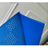 Modern Classic Louis Vuitton Passport Cover in Monogram/Blue Monogram Grid Canvas M29285 2026
