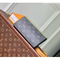 Best Quality Louis Vuitton Brazza Wallet in Monogram Eclipse Canvas M28815 Khaki Green/Black 2026