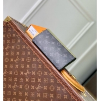 Best Quality Louis Vuitton Brazza Wallet in Monogram Eclipse Canvas M28815 Khaki Green/Black 2026