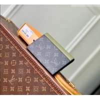 Best Price Louis Vuitton Passport Cover in Monogram Eclipse Canvas M28640 Khaki Green/Black 2026