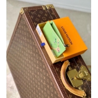 Famous Brand Louis Vuitton Coin Card Holder in Reactive Baseball Monogram Canvas M2A351 Green 2026