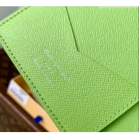 Best Price Louis Vuitton Passport Cover in Reactive Baseball Monogram Canvas M2A347 Green 2026