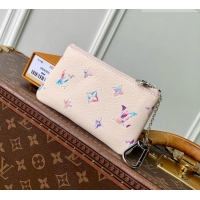 Shop Discount Louis Vuitton Key Pouch S in Link Quartz Embossed Cowhide Leather M2A005 2026