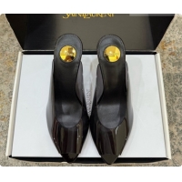 Pretty Style Saint Laurent SABRINA TPU Mules 8.5cm Heel  6073151 Black 2026