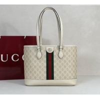 Promotional Gucci Ophidia medium tote bag in GG Canvas 836849 Beige/White 2026