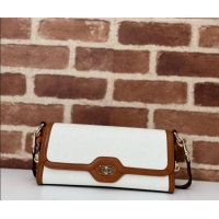 Super Quality Gucci Luce Canvas Small Shoulder Bag 786027 White/Brown 2026