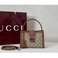 Well Crafted Gucci Padlock GG Canvas Mini Bag 841653 Brown 2026