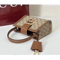 Well Crafted Gucci Padlock GG Canvas Mini Bag 841653 Brown 2026