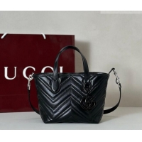 Market Sells Gucci GG Marmont Leather small tote bag 855391 Black 2026