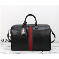 Best Price Gucci Savoy medium duffle bag in Leather 834460 Black 2026