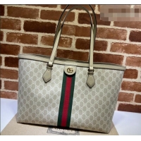 Top Quality Gucci Ophidia GG Canvas Medium Tote Bag with Web 631685 Beige/Oat 2026