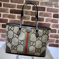 Buy Discount Gucci Ophidia Maxi GG Canvas Medium Tote Bag with Web 631685 Camel 2026