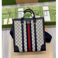 Market Sells Gucci Mens Ophidia GG Canvas Medium Vertical Tote Bag 724685 Blue 2026
