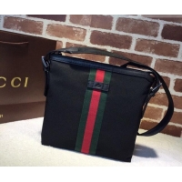 Top Grade Gucci GG Canvas Shoulder Bag 387111 Black 2026