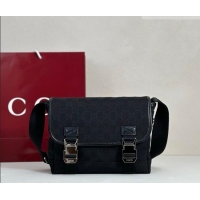 Well Crafted Gucci Mens GG Canvas Messenger Bag 854745 Black 2026