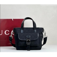 Modern Classic Gucci Mens GG Canvas Tote Bag 854743 Black 2026