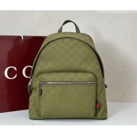 Luxury Classic Gucci GG Canvas Backpack bag 834464 Green 2026