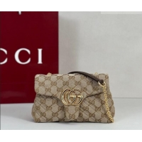 Super Quality Gucci GG Marmont mini shoulder bag in GG Canvas 867360 Beige 2026