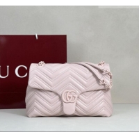 Market Sells Gucci GG Marmont Leather medium shoulder bag 850676 Pink 2026