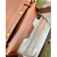 Top Grade Gucci Bamboo Mini Leather Bag 675795 Brown 2026