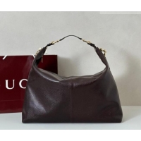 New Fashion Gucci Brera large crossbody bag in Leather 864485 Brown 2026