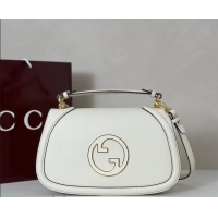 Good Looking Gucci Blondie Leather Medium Top Handle Bag 815719 White 2026