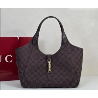 Buy Fashionable Gucci Mercato medium tote bag in GG Canvas 866645 Dark Brown 2026