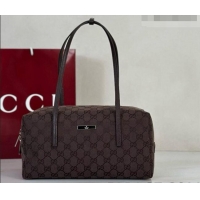 Famous Brand Gucci GG Canvas Melrose Medium Boston Bag 875228 Dark Brown 2026