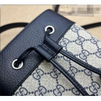 Famous Brand Gucci GG Ophidia Small Bucket Bag 550621 Blue 2026