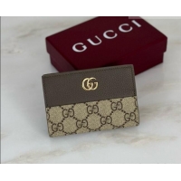 Top Design Gucci Bi-color GG Marmont Small Wallet 772738 Coffee/Grey 2026