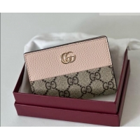 Best Price Gucci Bi-color GG Marmont Small Wallet 772738 Coffee/Pink 2026