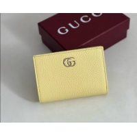 Promotional Gucci Bi-color GG Marmont Small Wallet 772738 Yellow 2026