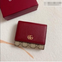 Reasonable Price Gucci Bi-color GG Wallet 598587 Burgundy 2026 