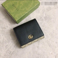 Sumptuous Gucci Bi-color GG Wallet 598587 Black 2026 