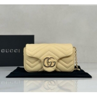 Buy Luxury Gucci GG Marmont Mini shoulder Bag 841290 Yellow 2026